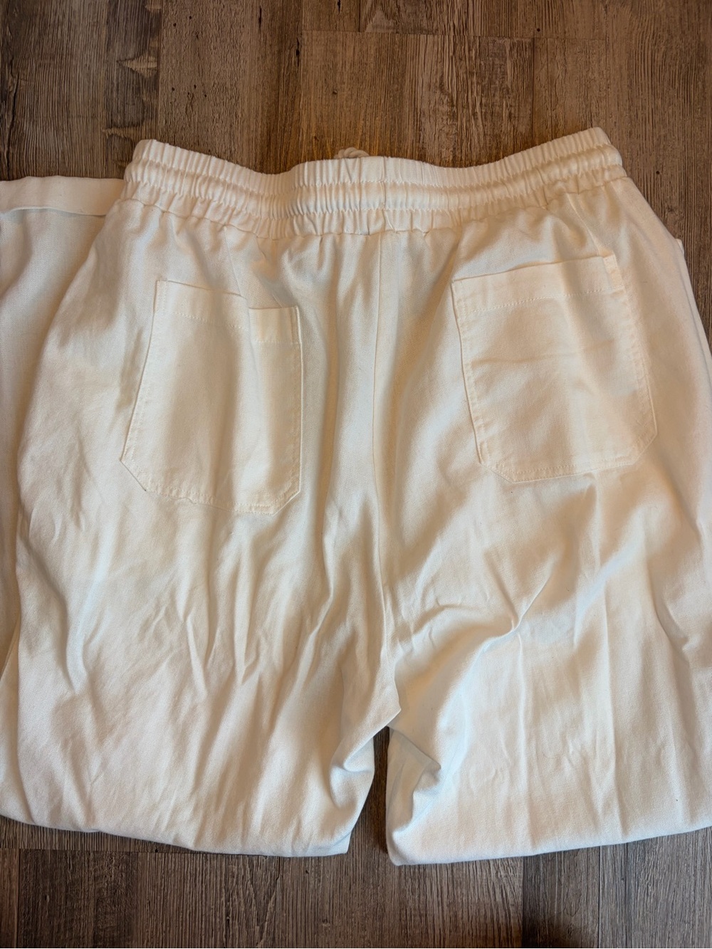 Ci Sono Men's Cream Drawstring Joggers - Picture 5 of 6